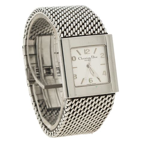 dior silver watch|Dior watch for women.